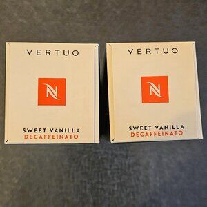 VERTUO Sweet Vanilla DECAF Nespresso pods - 2 BOXES NEW